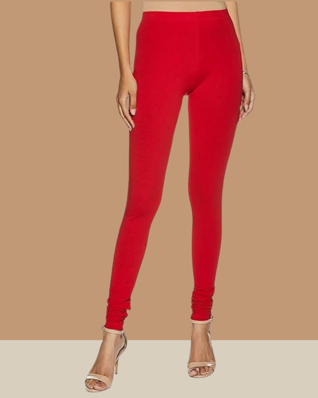 Red Churidar Women Leggings