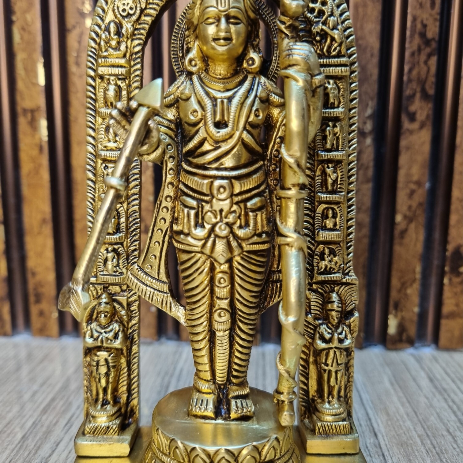 Brass Ram Lalla Statue with Yellow Antique Finish |Religious idols| |Brass Idols| |Ram Lalla| |Home decor| Temple Decor