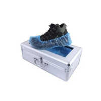 Aluminum Alloy Manual Shoe Cover Dispenser - Color: White