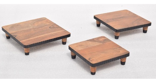 Wooden Set of 3 Trivets