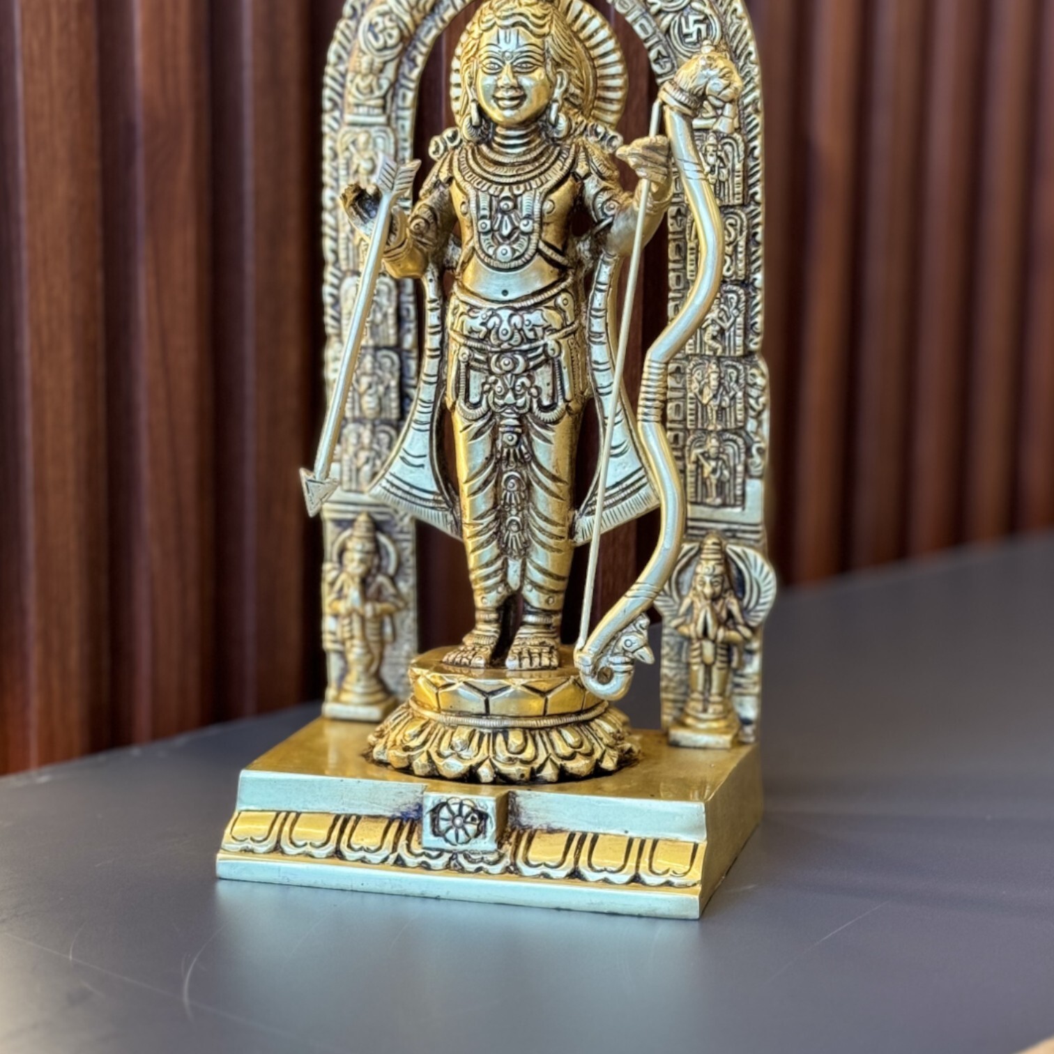 Brass Ram Lalla Statue with Yellow Antique Finish |Religious idols| |Brass Idols| |Ram Lalla| |Temple decor||