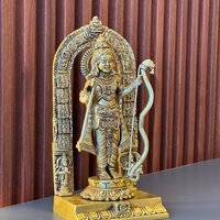 Brass Ram Lalla Statue with Yellow Antique Finish |Religious idols| |Brass Idols| |Ram Lalla| |Temple decor||