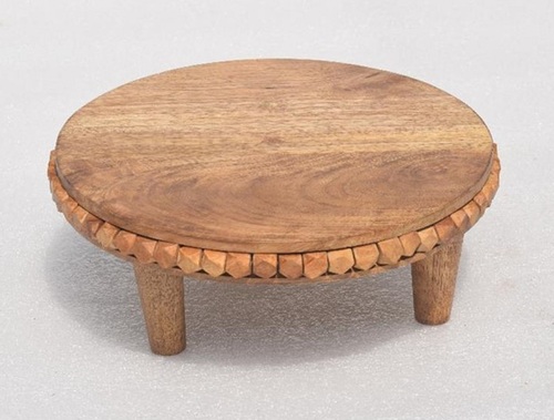Wooden Round Trivets With Original Finish