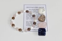 Control Anger Crystal Kit, Healing Gemstones, Meditation Gift Stones