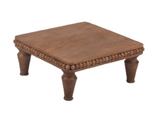 Wooden Beads Pedestal Riser