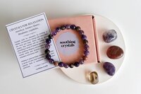 Brings Relaxation Crystal Kit, Healing Gemstones, Meditation Gift Stones