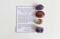 Brings Relaxation Crystal Kit, Healing Gemstones, Meditation Gift Stones