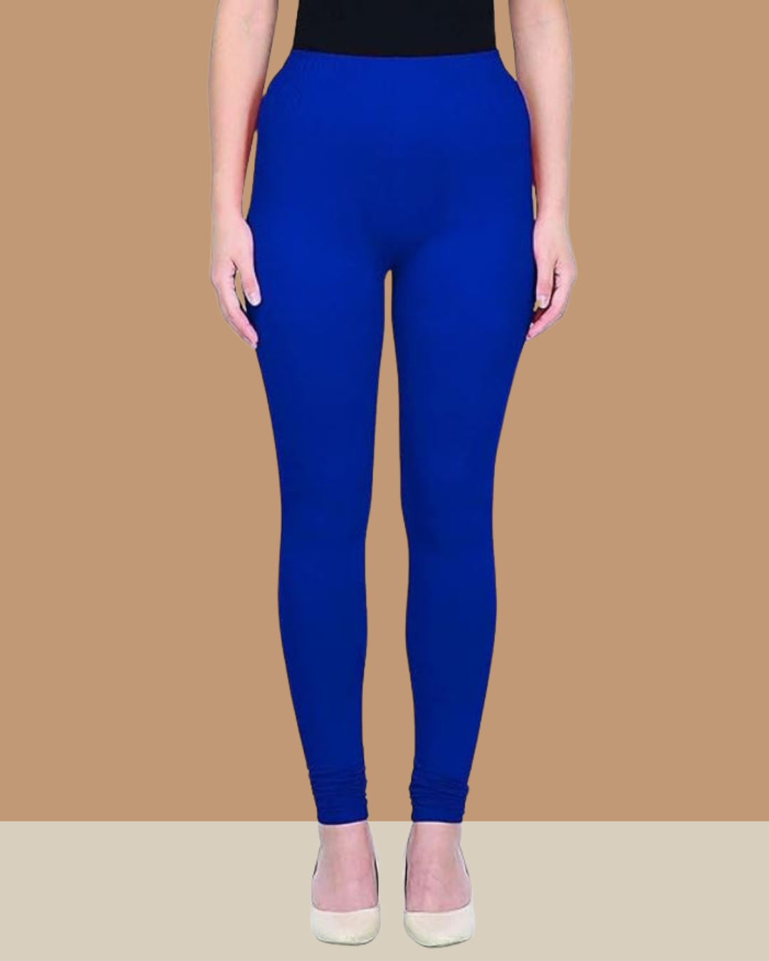 Pepsi Blue Full Length Churidar Leggings