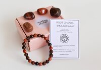 Root Chakra Crystal Kit, Chakra Gift Set, Chakra Balancing Stones