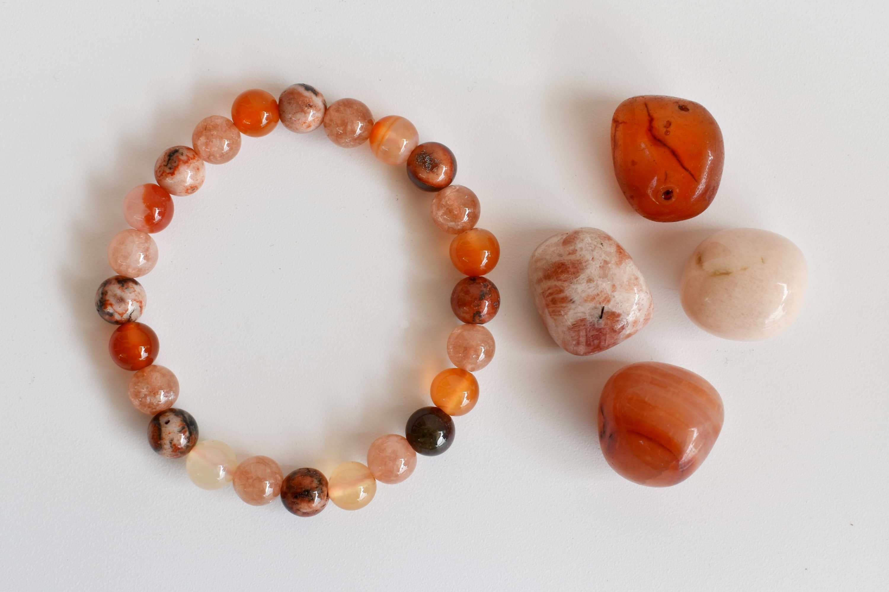 Sacral Chakra Crystal Kit, Chakra Gift Set, Chakra Balancing Stones