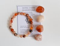 Sacral Chakra Crystal Kit, Chakra Gift Set, Chakra Balancing Stones