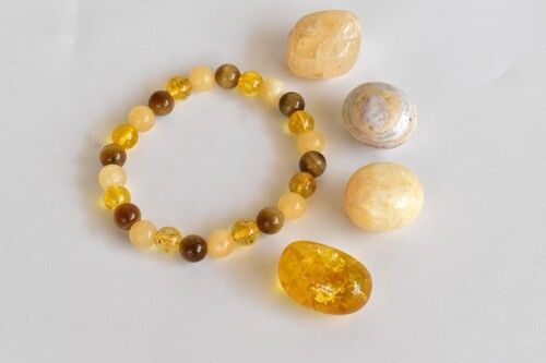 Solar Plexus Chakra Crystal Kit, Chakra Gift Set, Chakra Balancing Stones