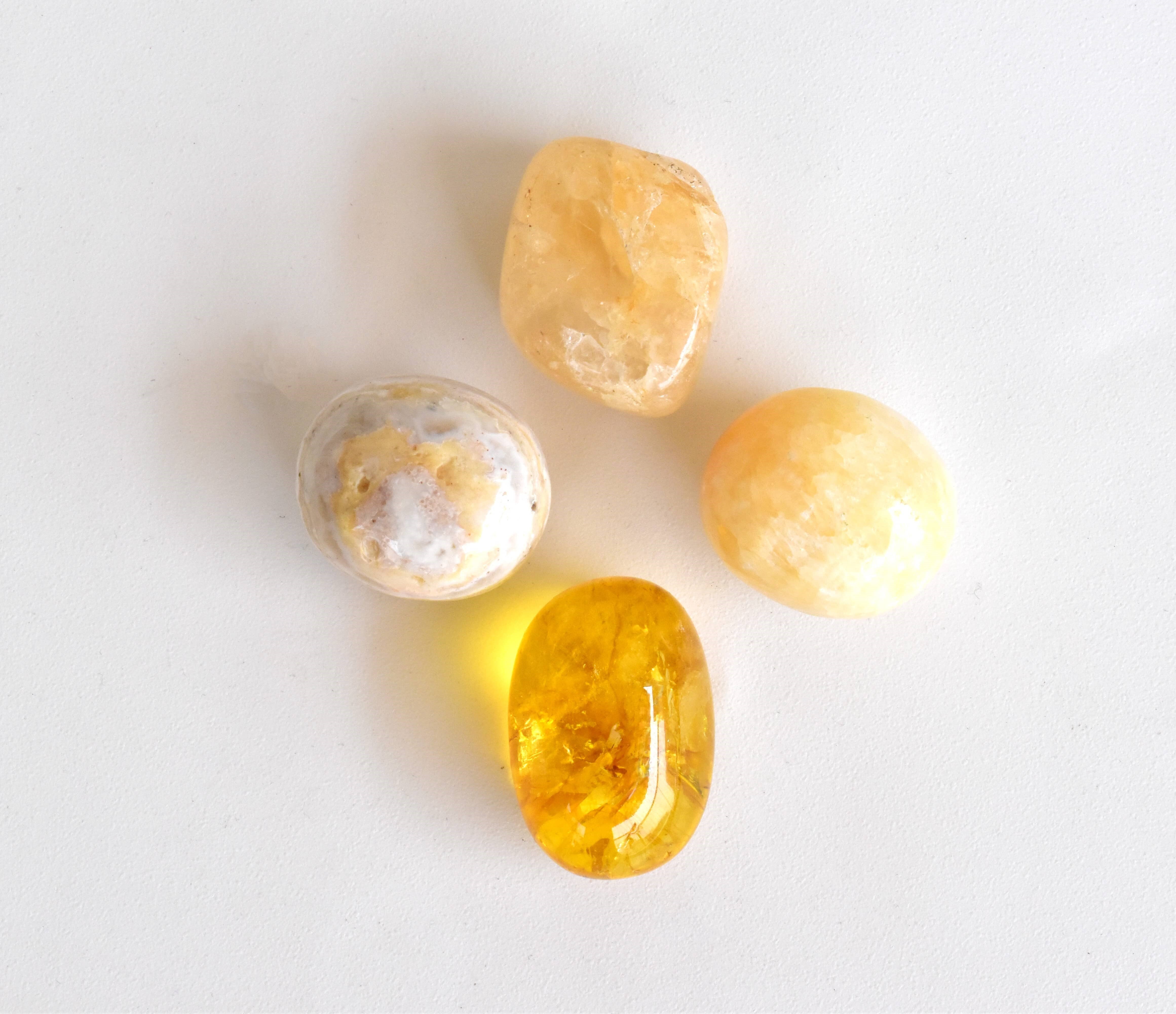 Solar Plexus Chakra Crystal Kit, Chakra Gift Set, Chakra Balancing Stones