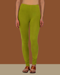 Pista Green Full Length Churidar Leggings