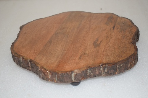 Wooden Trivets With Bark
