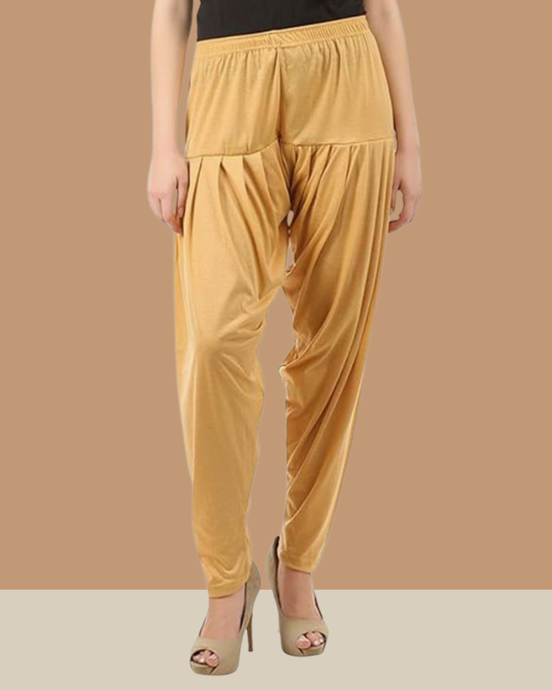 Beige Viscose Rayon Patiala