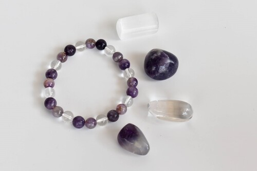 Crown Chakra Crystal Kit, Chakra Gift Set, Chakra Balancing Stones