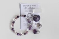 Crown Chakra Crystal Kit, Chakra Gift Set, Chakra Balancing Stones