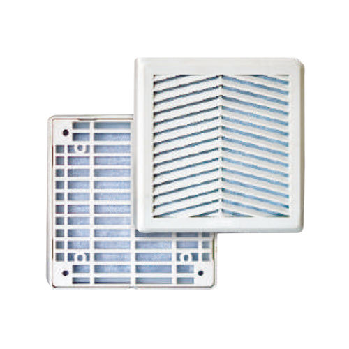 White 131X131 Mm Screw Fit V Shape Premium Series Air Vents