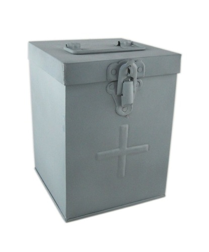 19 cm Galvanised Trunk