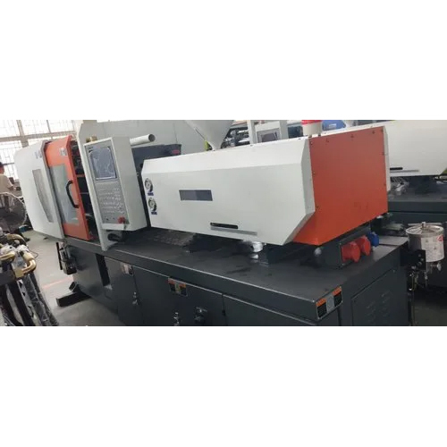 International Plastic Injection Molding Machine - Color: White & Orange