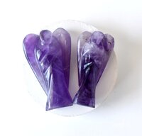 Amethyst Angel, Gemstone Angel Statue, Pocket Angels