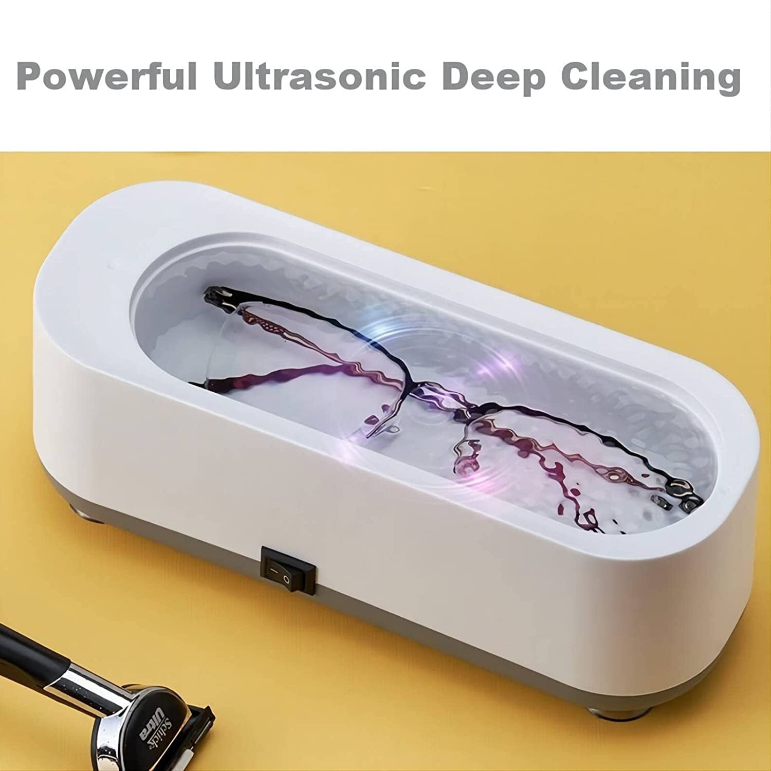 ULTRASONIC VIBRATION EYEGLASS CLEANER