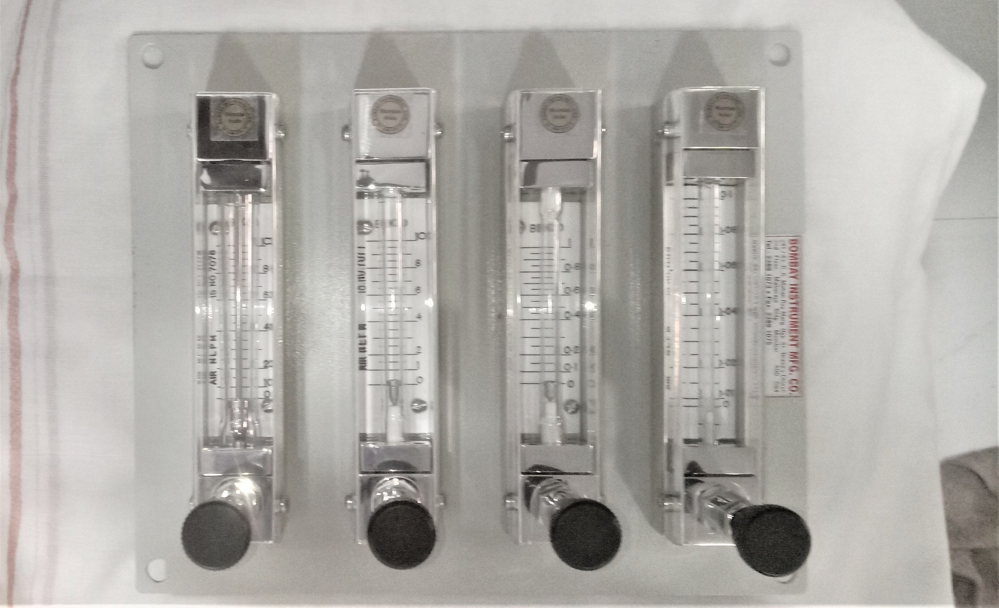 Gang Rotameter With Common Inlet