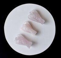 Rose Quartz  Angel, Gemstone Angel Statue, Pocket Angels