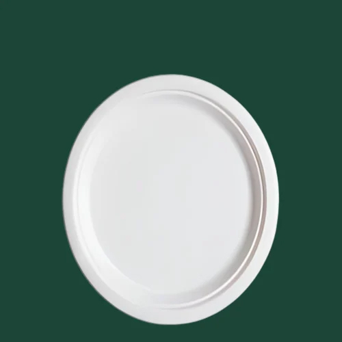 Sugarcane Bagasse Round Plate