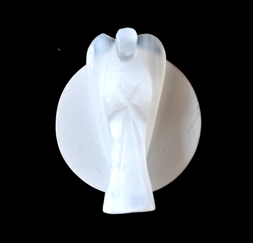 Selenite Angel, Gemstone Angel Statue, Pocket Angels