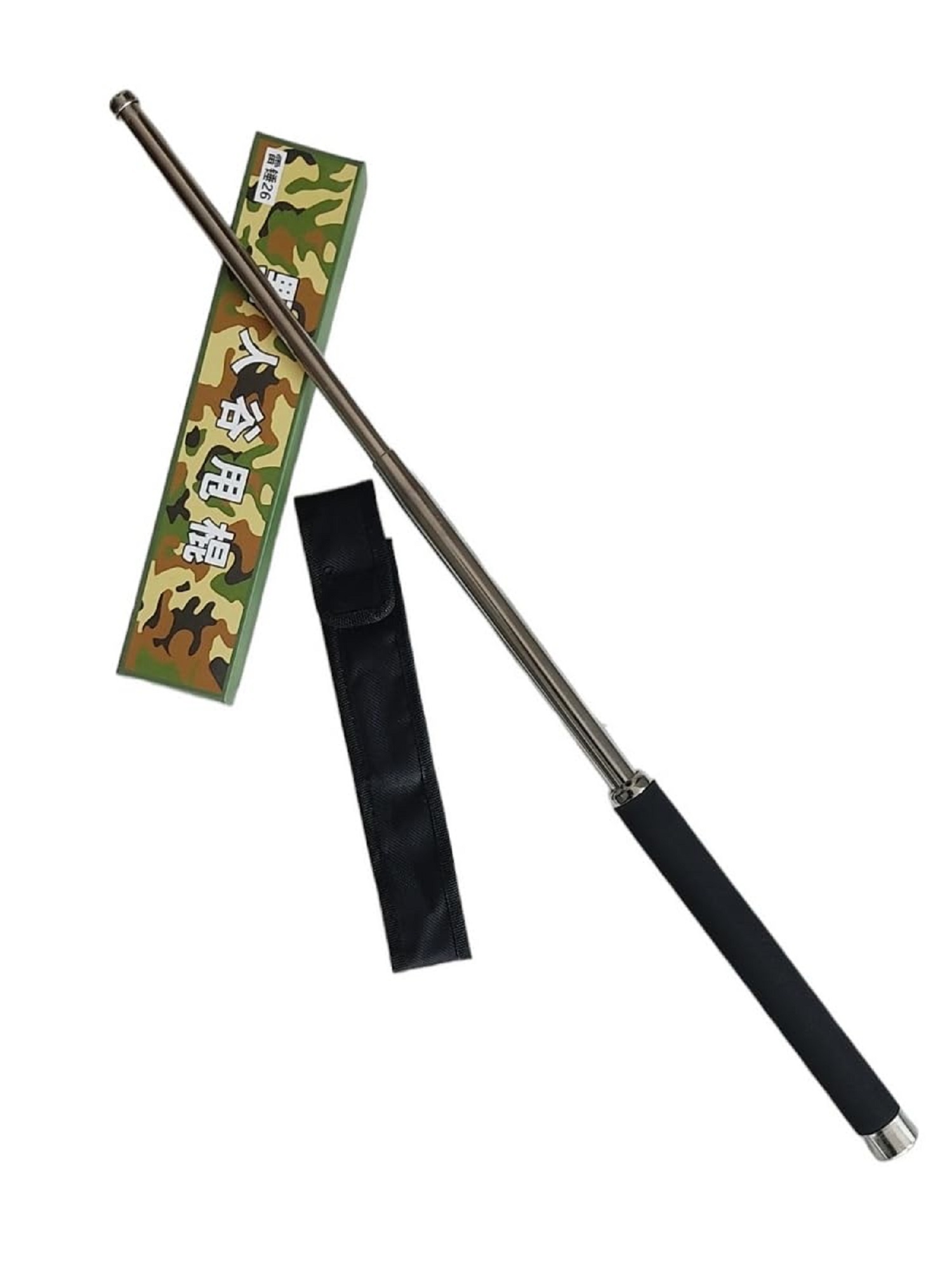 FOLDABLE SELF DEFENCE STICK ROD WITH COVER