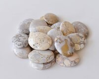 Conglomerate  Worry Stone for Crystal Healing, Pocket Palm Stone