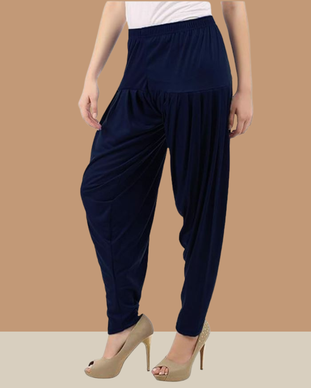 Navy color Viscose Rayon Patiala