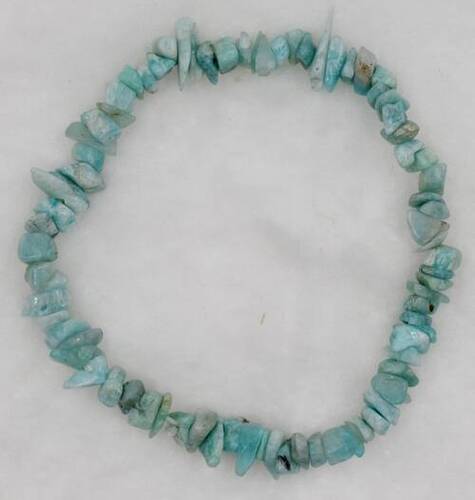 Amazonite Chip Bracelet Crystal Chip Jewelry