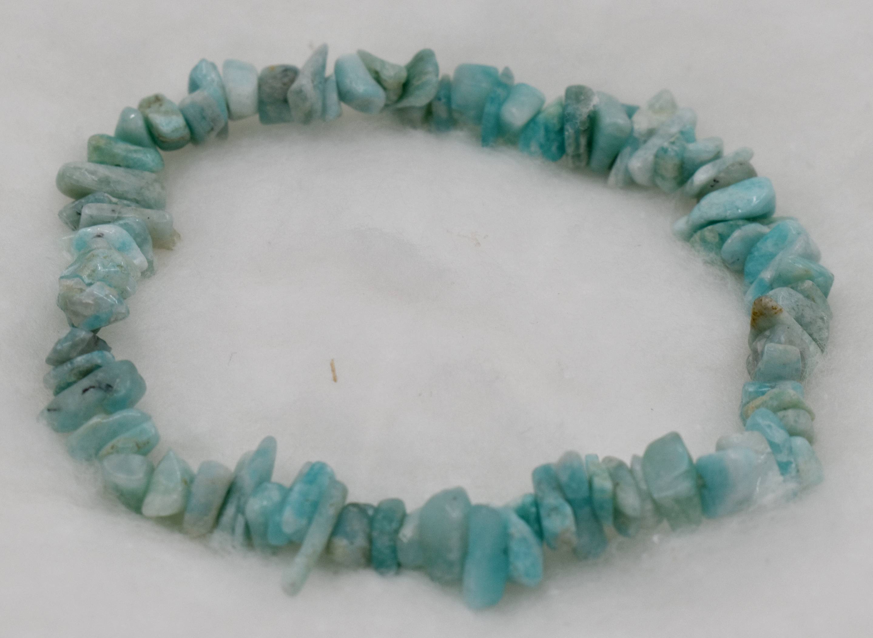 Amazonite Chip Bracelet Crystal Chip Jewelry