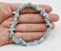 Amazonite Chip Bracelet Crystal Chip Jewelry