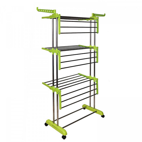 CLOTHING DRYING TOWER RACK STAND WITH WHEELS