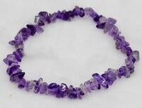 Amethyst Chip Bracelet CrystalChip Jewelry