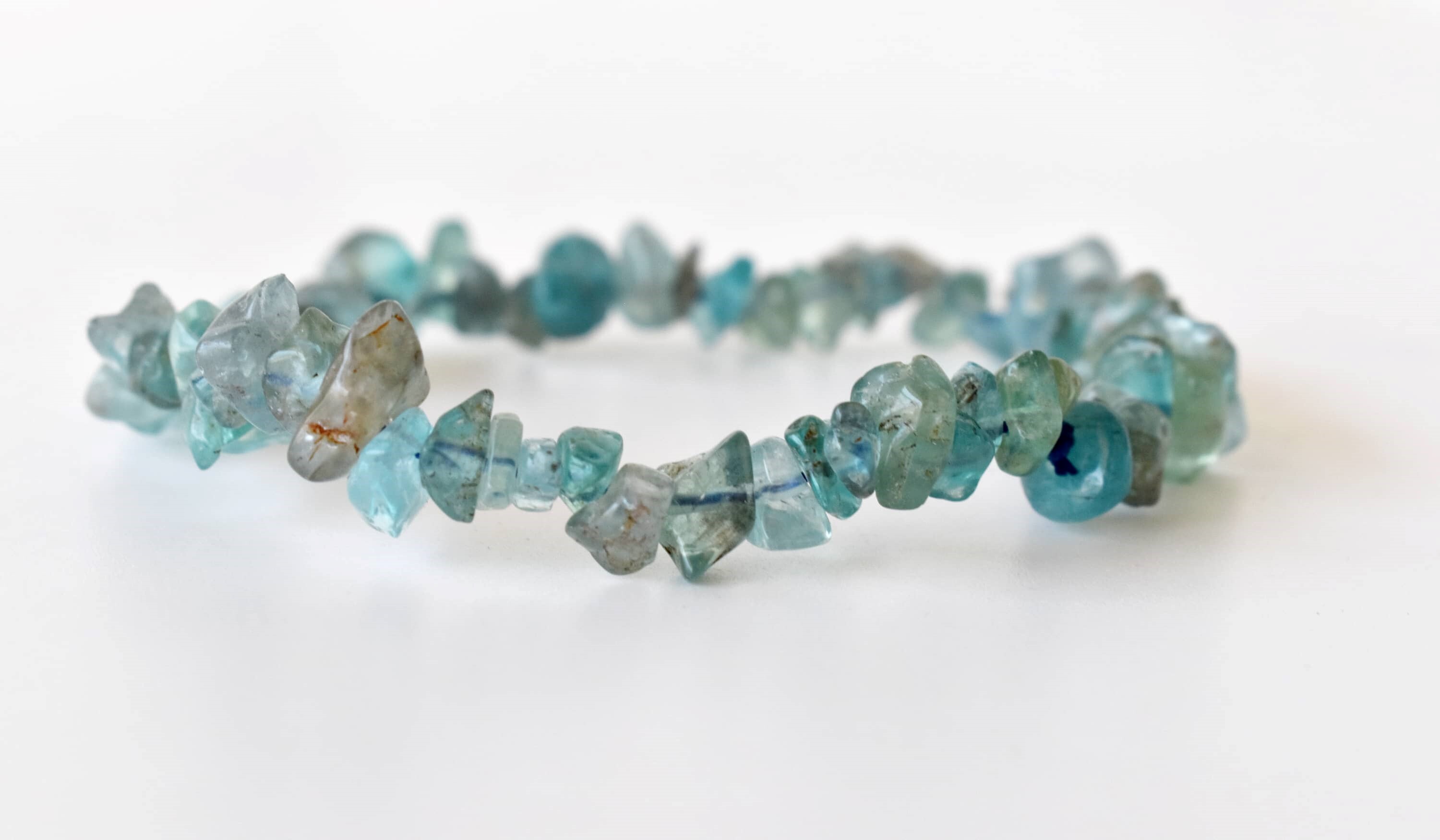 Apatite Chip Bracelet Crystal Chip Jewelry