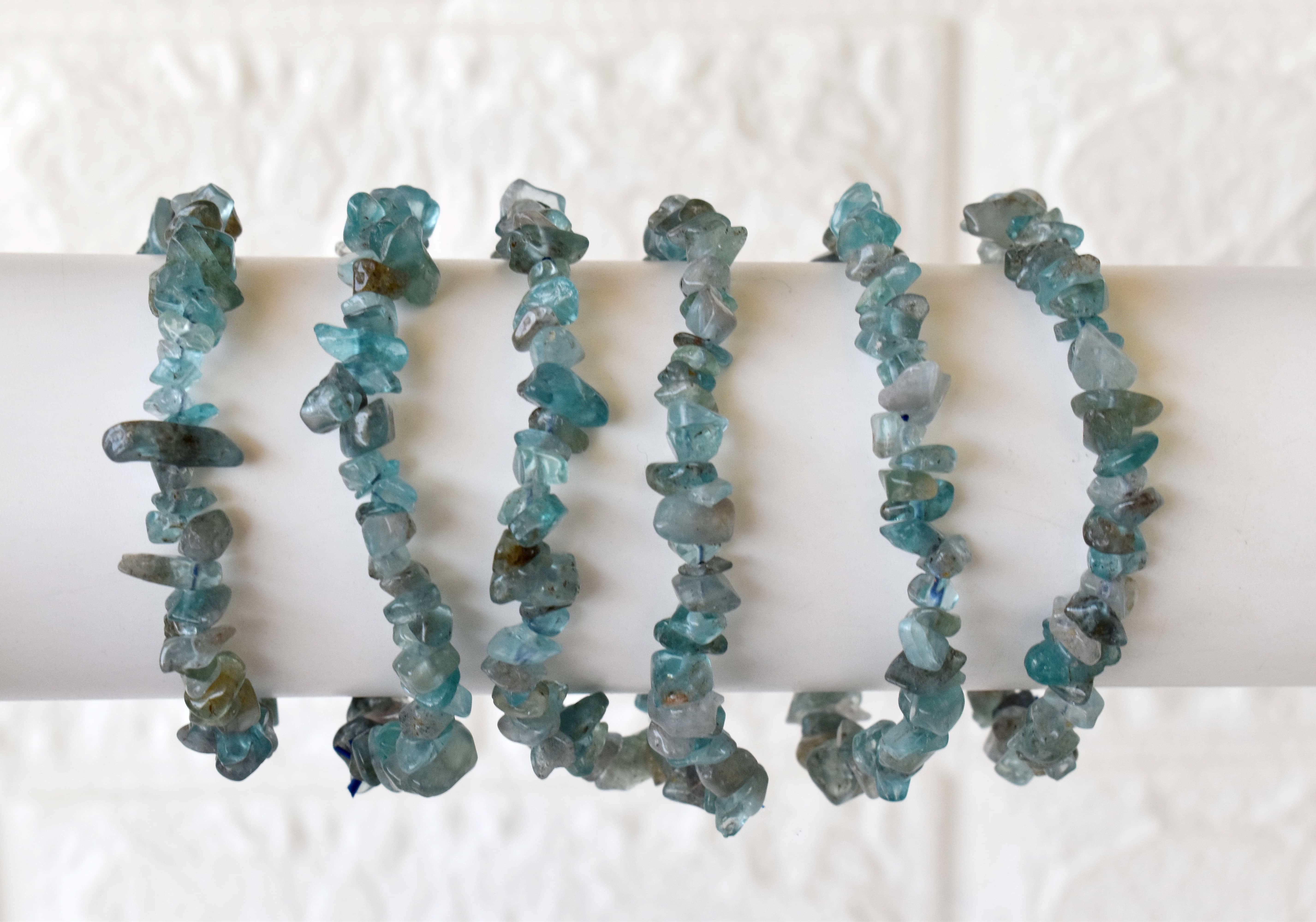 Apatite Chip Bracelet Crystal Chip Jewelry