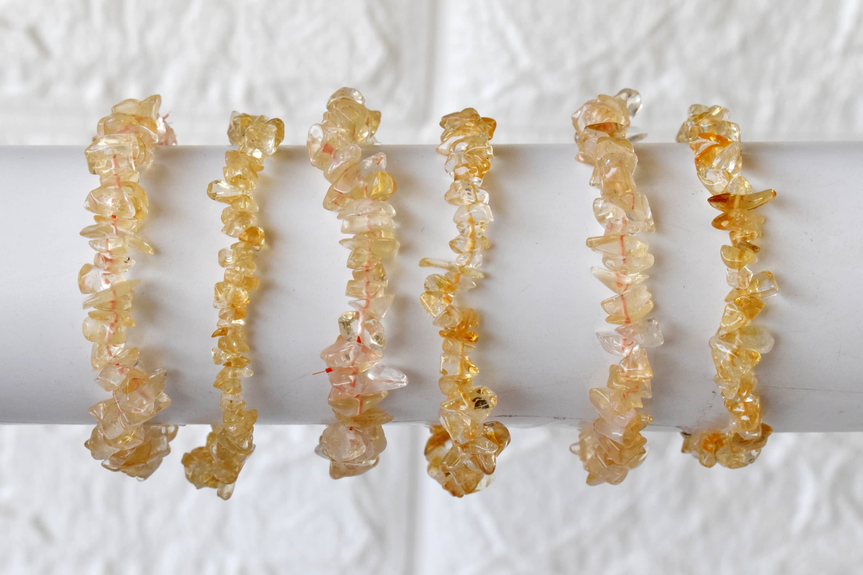 Citrine Chip Bracelet Crystal Chip Jewelry