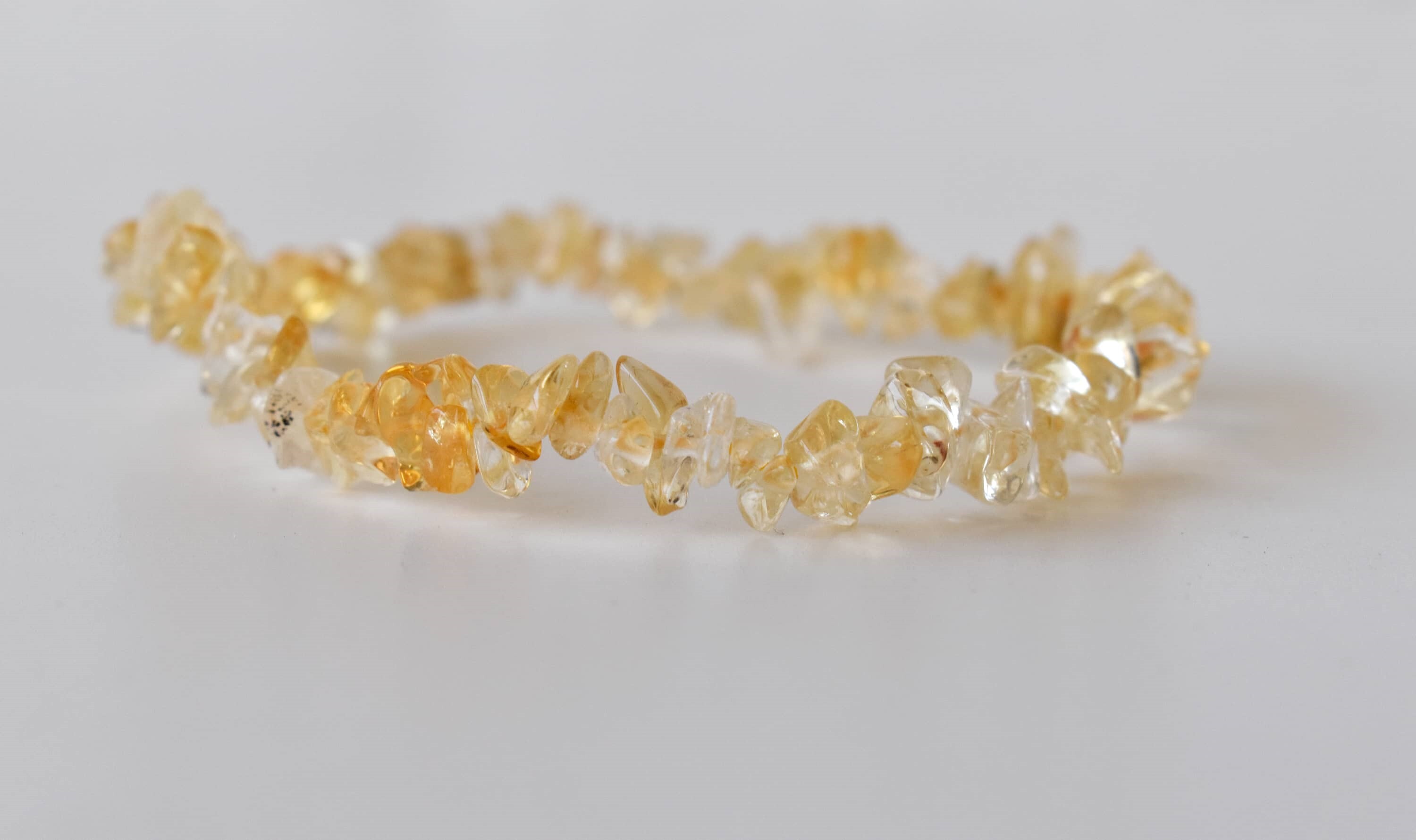 Citrine Chip Bracelet Crystal Chip Jewelry