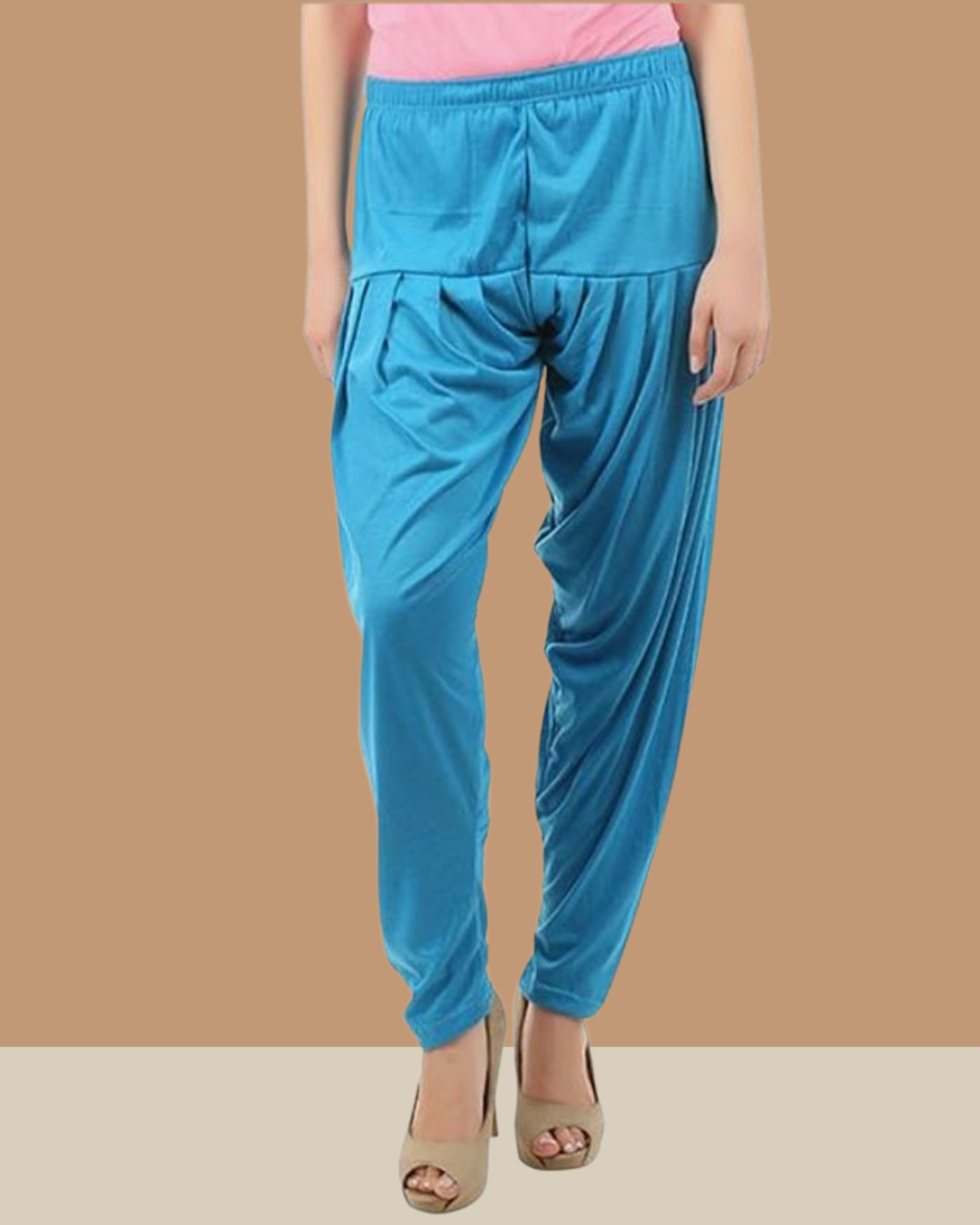 Turquoise Blue Viscose Rayon Patiala