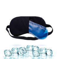 Eye Mask With Ice Pack - Soft Cotton, Adjustable One Size | Hypoallergenic, Breathable, Total Blackout Design For Ultimate Comfort And Pain-free Experience