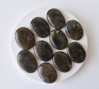 Labradorite Worry Stone for Crystal Healing, Pocket Palm Stone