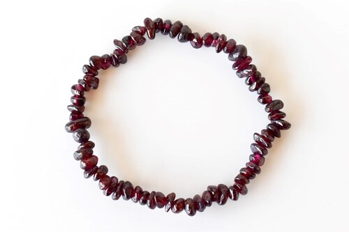 Garnet Chip Bracelet Crystal Chip Jewelry