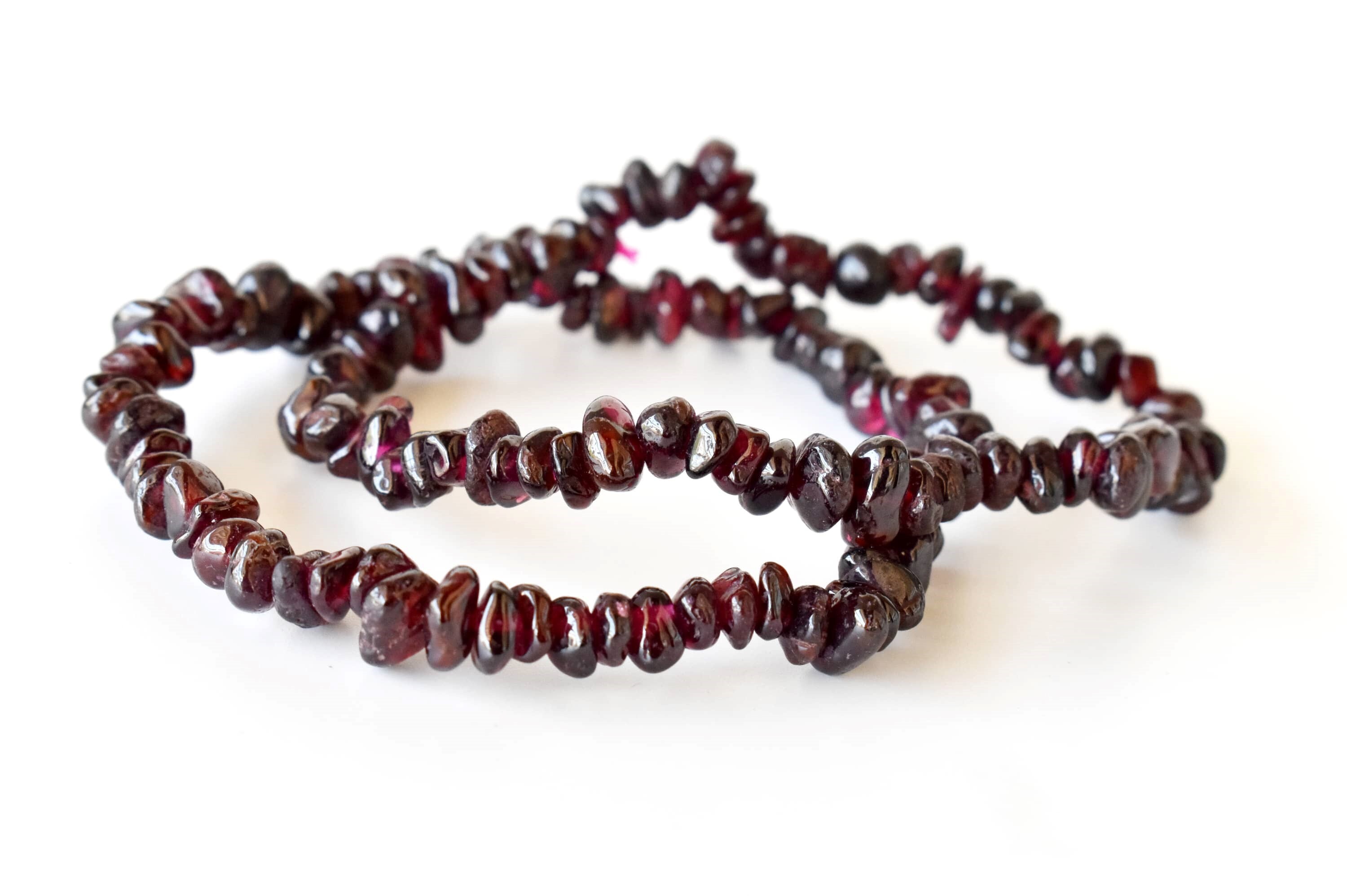 Garnet Chip Bracelet Crystal Chip Jewelry