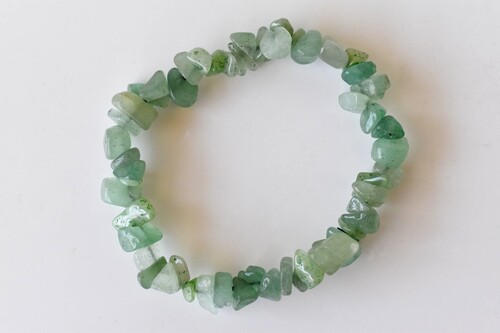 Green Aventurine Chip Bracelet Crystal Chip Jewelry