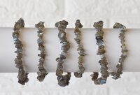 Labradorite Chip Bracelet Crystal Chip Jewelry